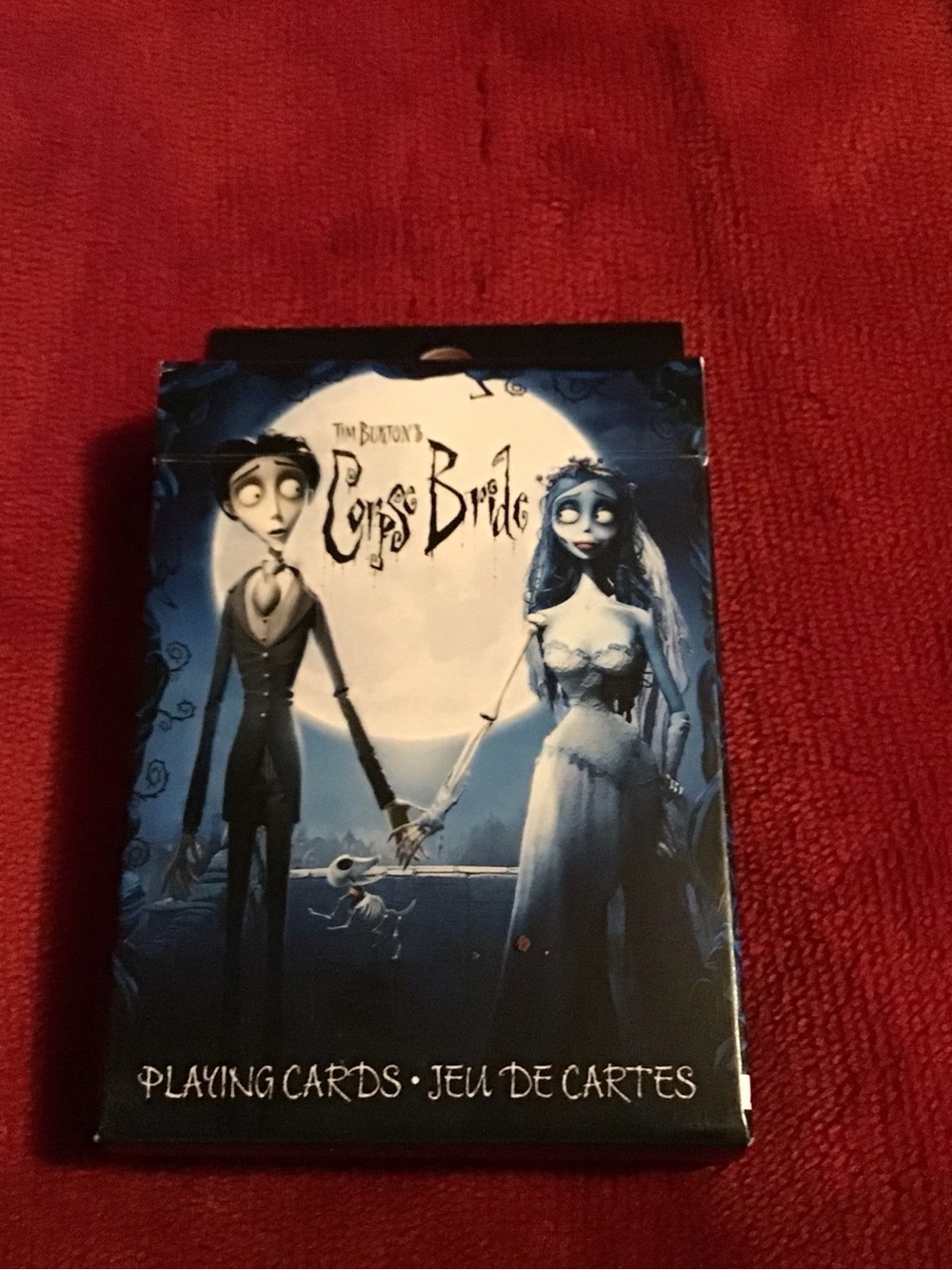 Burton Corpse Bride Playing Cards - Blue and Black Deck